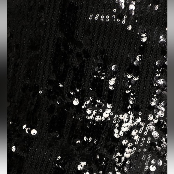 Bubbly Poppin' Black Sequin Mini Dress - Picture 5 of 9